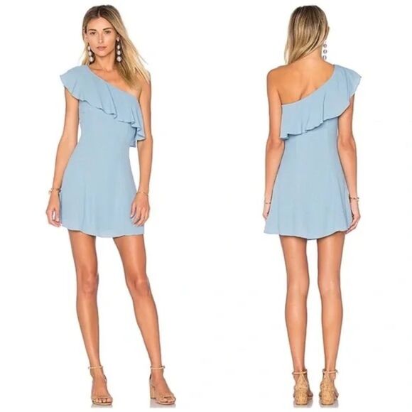Privacy Please Tate Mini-Dress | Cornflower Blue | EUC - Picture 8 of 8